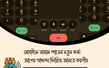 মোবাইলে ডায়াল প্যাডের নতুন ফর্ম: আগের স্বাচ্ছন্দ্য ফিরিয়ে আনতে করণীয়