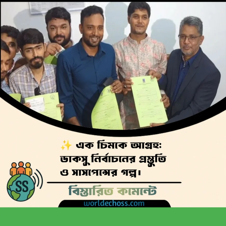 ✨ এক চিমকে আগ্রহ: ডাকসু নির্বাচনের প্রস্তুতি ও সাসপেন্সের গল্প