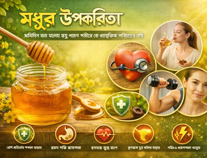মধুর উপকারিতা: প্রতিদিন এক চামচ মধু খেলে শরীরে যে প্রাকৃতিক পরিবর্তন ঘটে