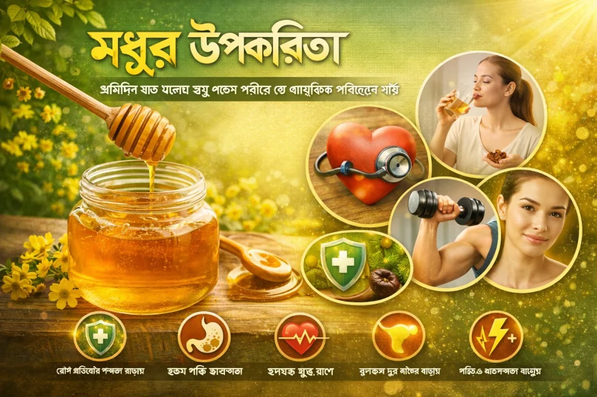 মধুর উপকারিতা: প্রতিদিন এক চামচ মধু খেলে শরীরে যে প্রাকৃতিক পরিবর্তন ঘটে